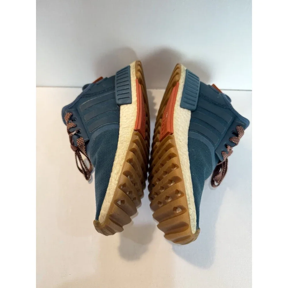 Adidas NMD R1 Trail Boost Shoes Teal Orange Men’s US 8.5 Gum Sole Sneakers